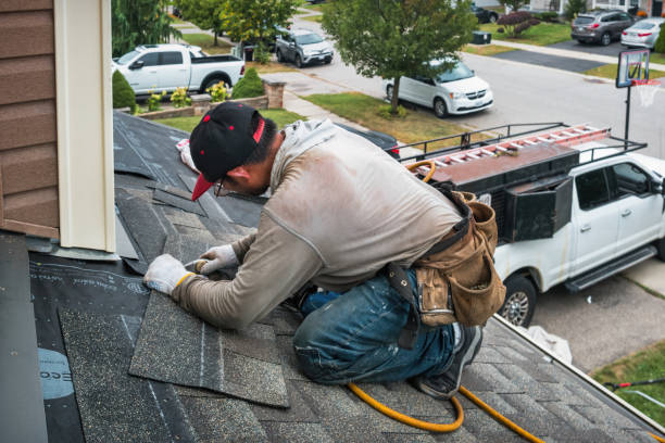 Professional Roof Installation technician working in Tranquility, NJ